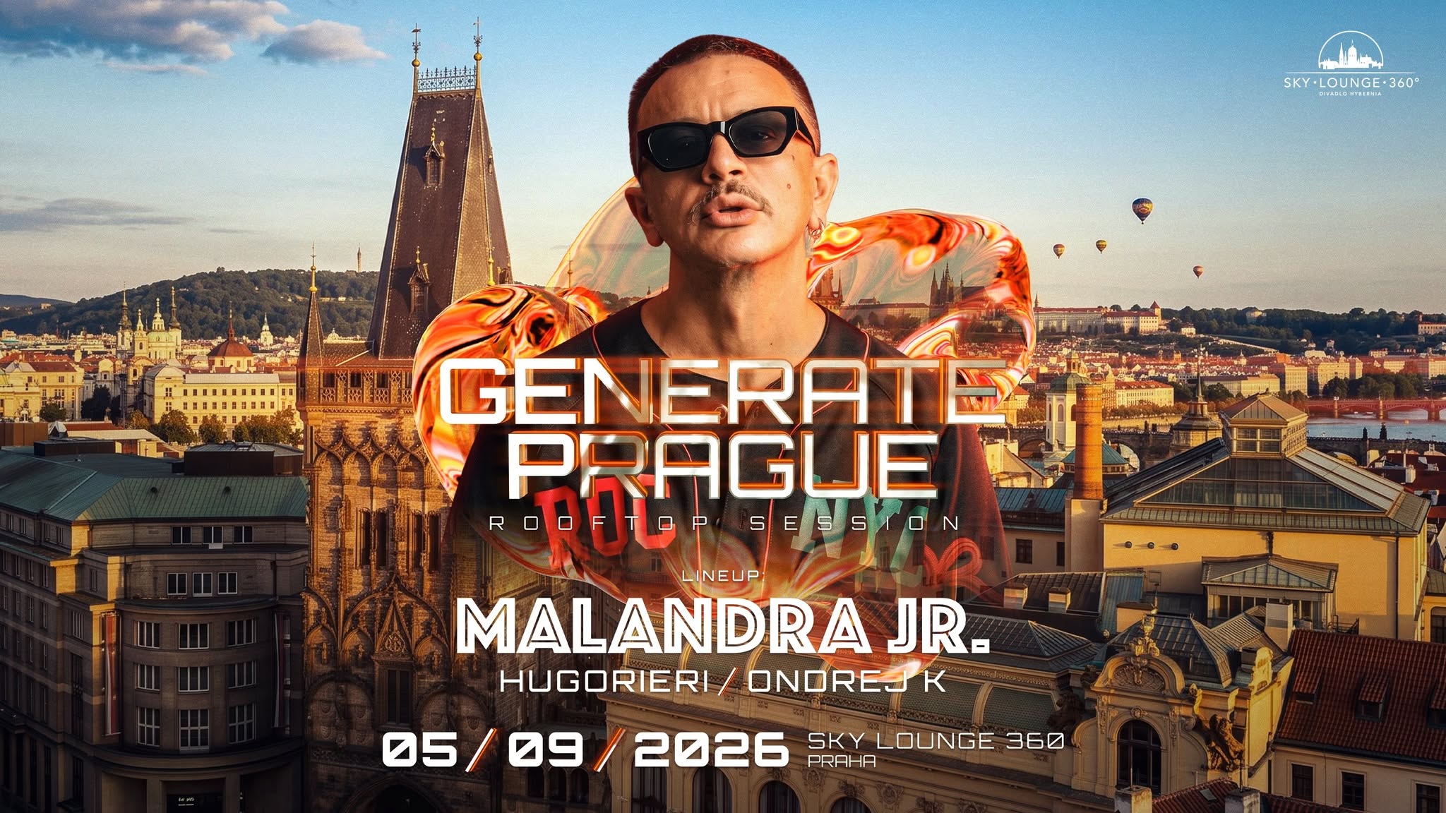 GENERATE PRAGUE → Rooftop Closing w./ Malandra Jr. (Diynamic)